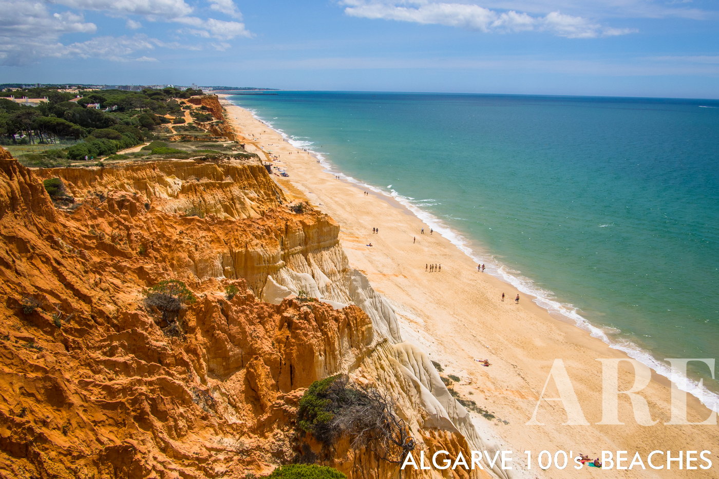 Extendiéndose aproximadamente 5 kilómetros desde Vilamoura hasta Praia do Barranco cerca de Olhos de Água en Albufeira, Falésia Beach ofrece una de las experiencias de playa de mayor calidad en Portugal.